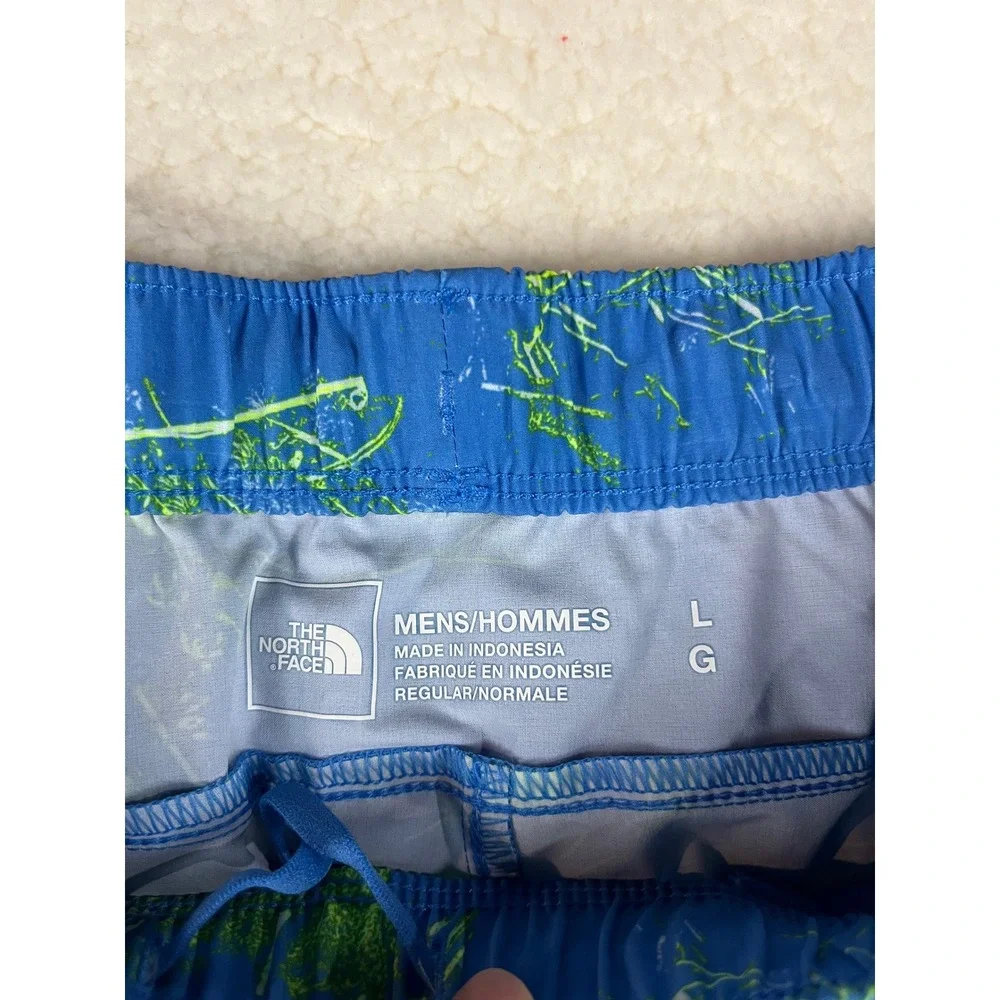 The North Face Mens‎ Wander Short Graphic Print Blue Green Size L NFOA535QIREG